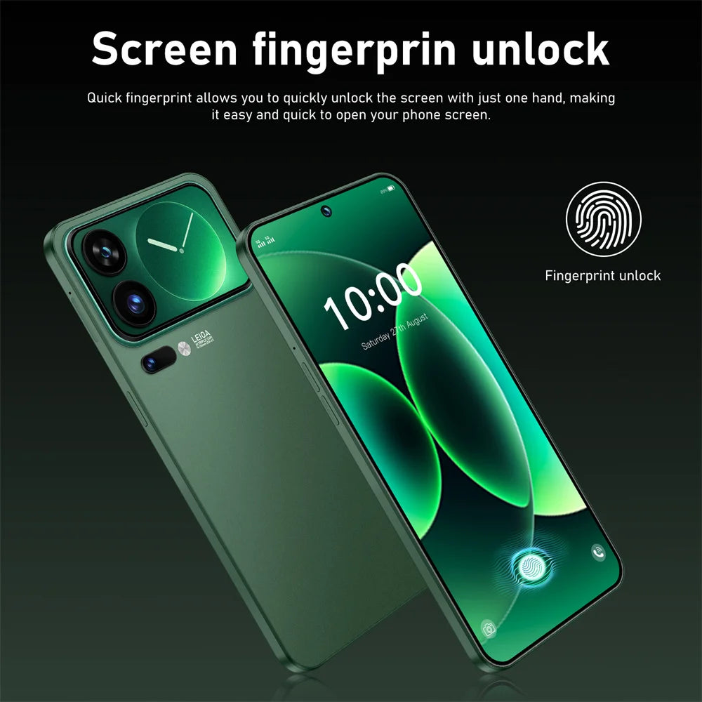 New Smartphone 5G 7.3HD For M17 Pro Max Dual Sim Card 22G+2TB Cheap Cell Phone Android Smart Mobile Phones Unlocked 8000mAh