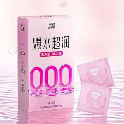 5D Dotted Condoms with Mustache Ribbed G Point Latex Ultra Thin Condom Orgasm Contraceptives Stimulate Vaginal Adults Sex Toys