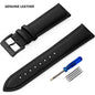 SAMCO Genuine Leather Watch Band 12/14/16/18/19/20/21/22/24 mm Watch Strap for Man Women High-quality Wrist Watchband + Tool