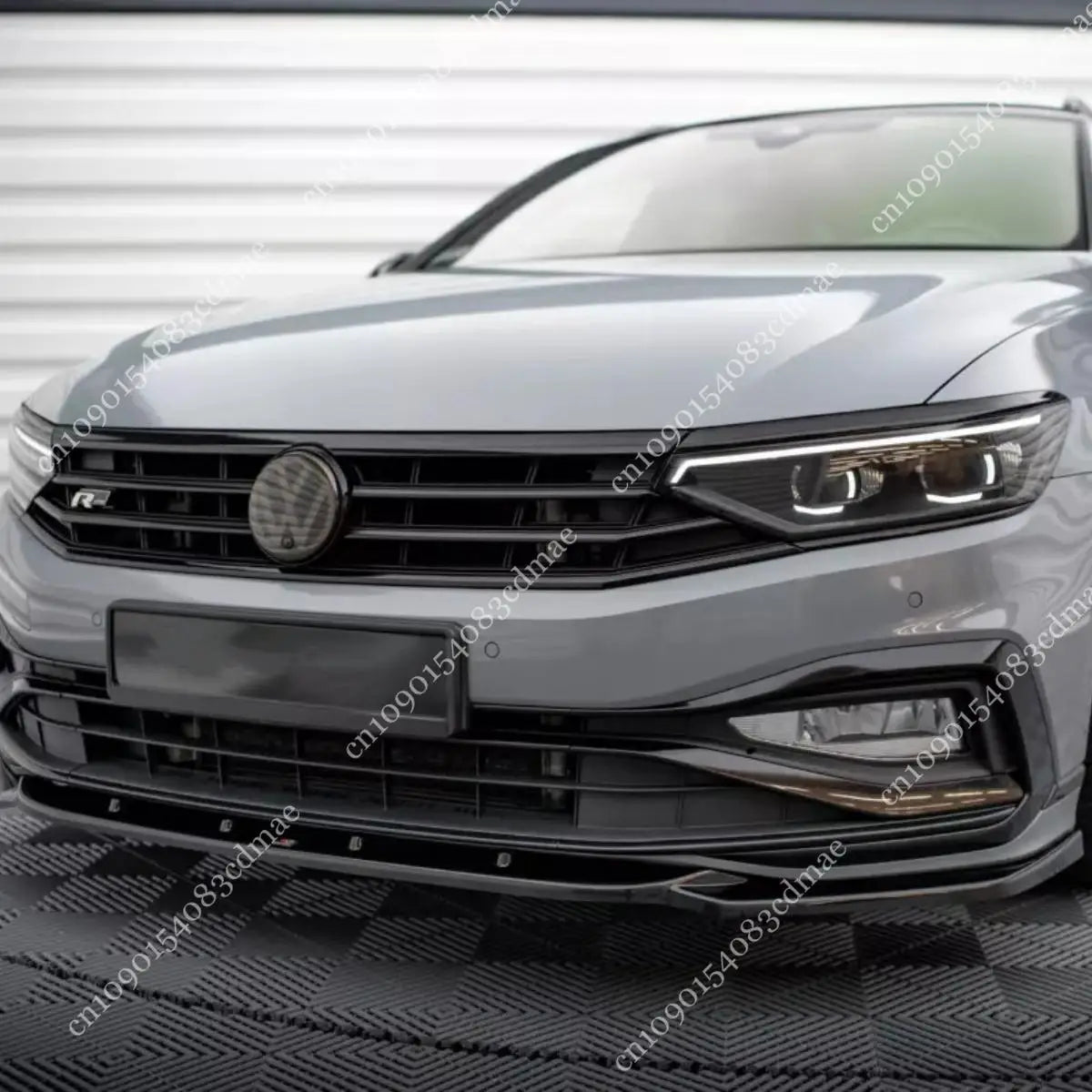 Grille Blacking Decoration Black Stickers For VW Passat B8 2019-2023 Facelift B8.5 Front Headlight Eyebroｗ Eyelids ABS Body Kits