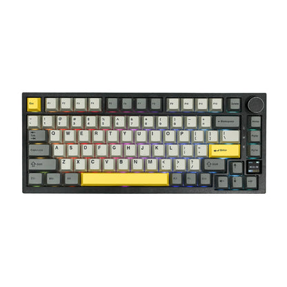 Ajazz AK820 Pro 75% Gasket-mounted Bluetooth 5.1/2.4G Wireless & Wired Mechanical Keyboard with TFT Screen for Gaming