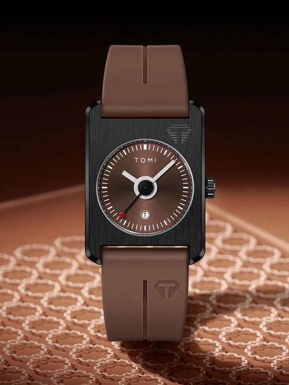 TOMI Men's Fashion Watches Quartz Watches Square Small Dial Wrist Watches Magnetic Buckle Watches Simple Leisure Watches