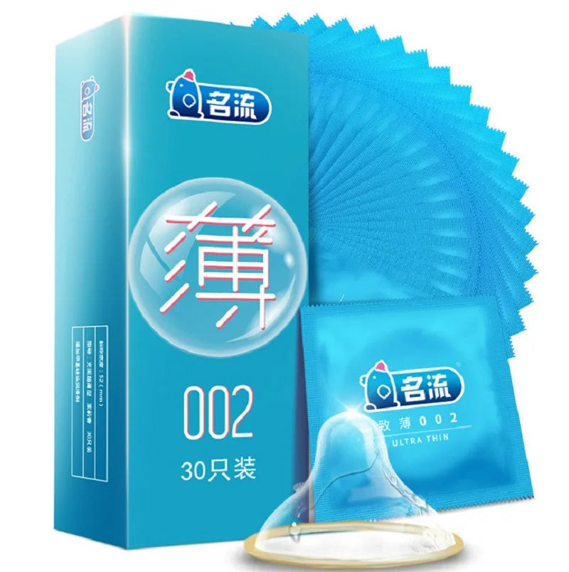 24/30pcs Super Thin Condoms Cool and Hot Sex Toys Dotted Granular Threaded Sexshop Tighten Firming Sex Accessories for Couples
