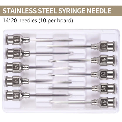 1ml-10ml Veterinary Automatic Continuous Syringe Adjustable Vaccine Injection 10pcs Needle for Livestock Pig Cow Sheep Chicken