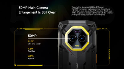 Ulefone 4.7" Rugged Phone Armor Mini 20 Pro 5G Android 14 16+256GB Smartphone LED Light 64MP Night Camera Mobile Phone