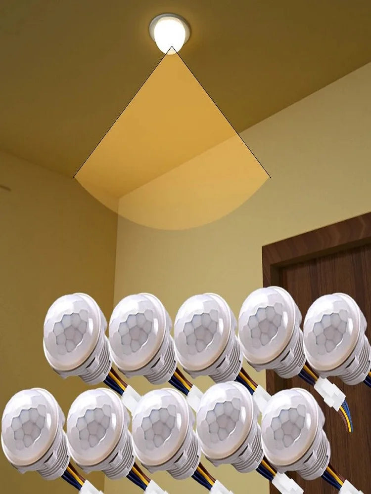 PIR Motion Sensor Detector Smart Switch Home Indoor Outdoor Infrared Light 110V 220V Time Delay Mode Adjust Lighting Switch