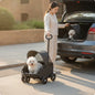 Pet Stroller with Telescopic Handle Folding Foldable Pet Stroller Sturdy Sturdy for Small Dogs, Outdoor Walks, Travel