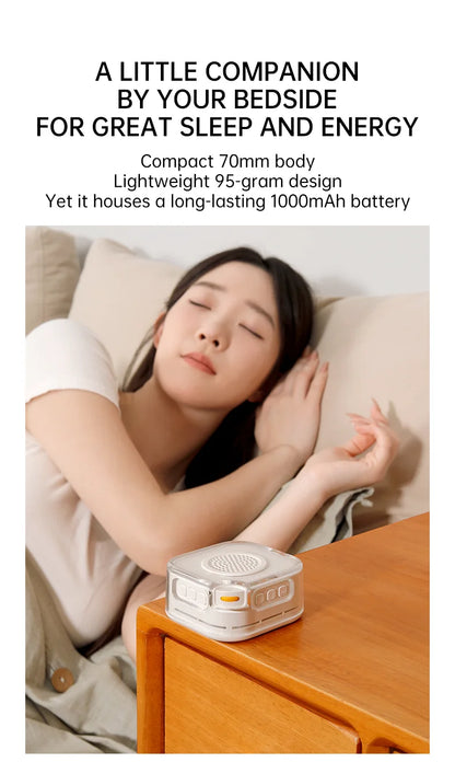 White Noise Sound Machine,28 Soothing Sounds,3 Levels Night Light,Auto Noise Detection, Portable Sleep Aid & Bluetooth Speaker