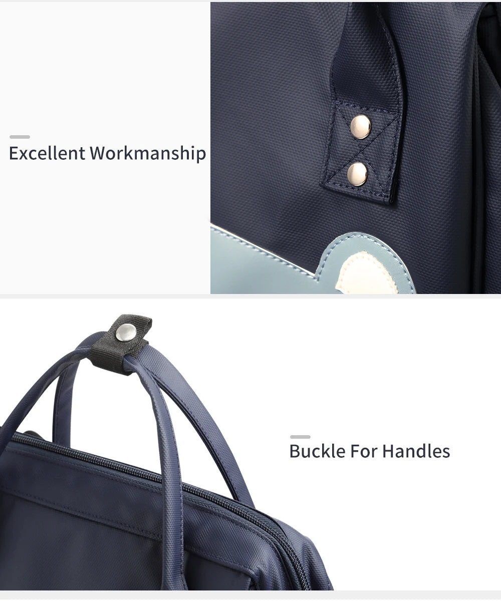 Waterproof Mummy Diaper Backpack Cartoon Design Mother Maternity Nappy Travel Bag Large Capacity Baby Care Nursing Stroller Bags
