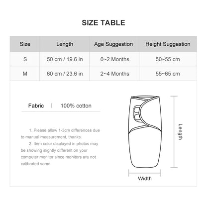Newborn Baby Sleeping Bag Summer Thin Baby Swaddle Wrapping Cartoon Elephant Sleepsack 0-6 Months Girls Boys Blanket 0.5 TOG