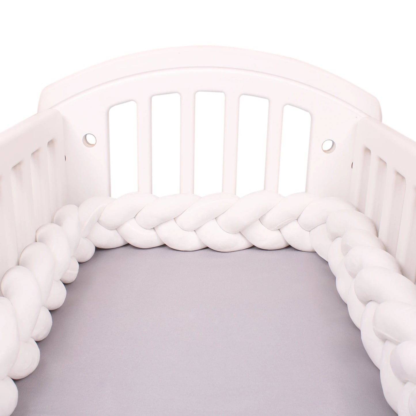 1-4M Baby Bumper Bed Braid Knot Pillow Cushion Bumper for Infant Crib Protector Cot Bumper Room Decor Crib Bedding Braid Set