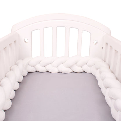 1-4M Baby Bumper Bed Braid Knot Pillow Cushion Bumper for Infant Crib Protector Cot Bumper Room Decor Crib Bedding Braid Set