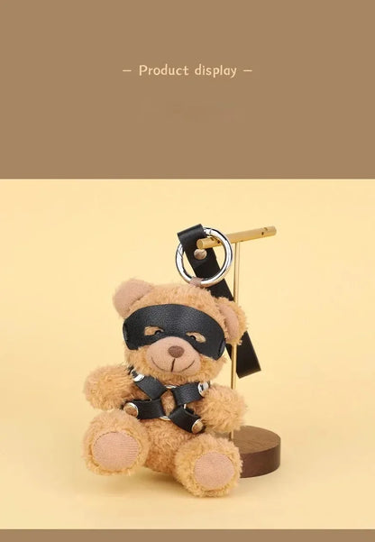RTET Valentines Gifts for Her or Him BDSM Lover Bear for Submissive Dominant Gift Kinky Fetish Plush Bear Bondage Gifts