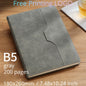 A5 B5 Customize PU Leather Notebook with Pen Insert Holder Free Printing LOGO Office Notepad Business Enterprise Diary Book Note