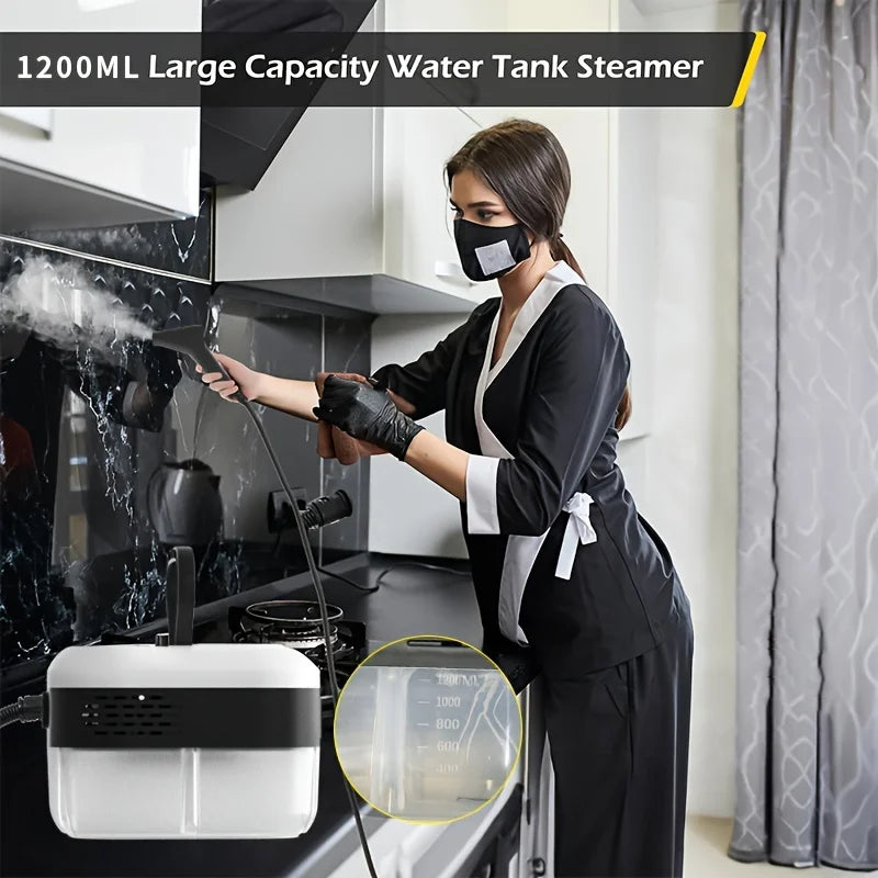 2500W High Pressure Steam Cleaner High Temperature Washing Machine for Home Air Conditioner Kitchen Hood Car Floor Cleaning Use, Basic Mechanical 1600W