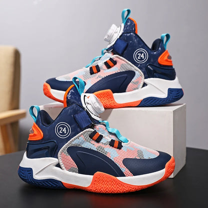 Children Basketball Sneakers Boys Shoes Kids Skater Casual Sneaker Non-Slip Sports Shoes for Boy Basket Training Child Tennis