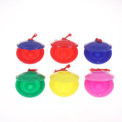 3/5/15/25Pcs Plastic Music Castanets Orff Instruments Festival Party Entertainment Prop Percussion Instrument Rhythm Cultivation