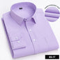 Men's Long Sleeve Shirt High-quality Fashion Casual Print Plaid Stripe Single Pocket Fit Business Formal Office Four Season Top