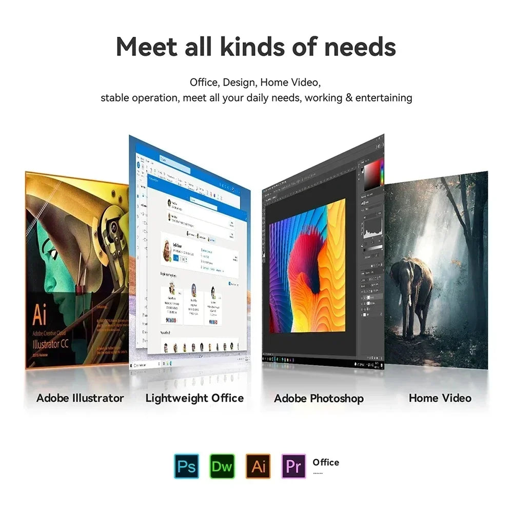 Mini PC Windows 11 Inte i9 10980HK Desktop Gaming Computer PC 32GB RAM 1TB M.2 SSD WiFi 6 BT5.2 Pc Gamer