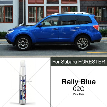 For Subaru Forester Car Paint Repair Pen Touch Up Scratch Remover DIY Auto Accessories Black White Blue Red Silver Bronze Green
