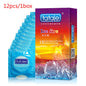 10/12PCS Erotic Condom Ice and Hot Feeling Big Particles Spikes Condom G Point Stimulation Sexshop Contraception for Men Sex Toy