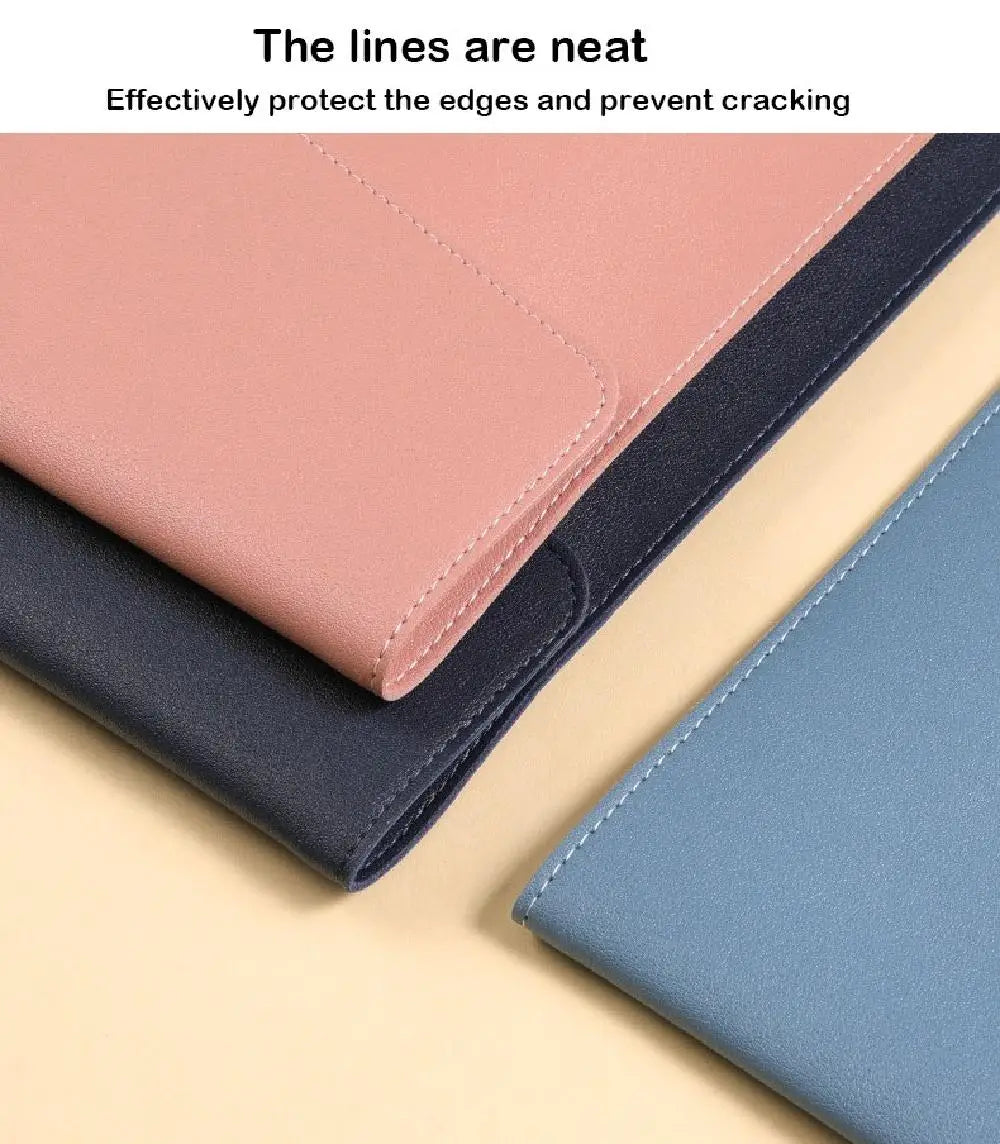 Stationery Dustproof Leather Leather Document Pouch Large Capacity A4 Leather File Folder File Bag for Men