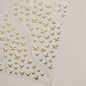 Shiny Jelly Butterfly Charming Golden Gradient Bowknot 5D Self Adhesive Nail Art Sticker Flower Petal Rhinestone Manicure Decals