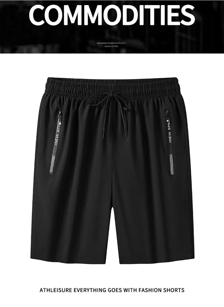 Men Plus Size Shorts Summer Pants Work Trousers Men Quick-drying Loose Fit Sports Fitness Sweatpants