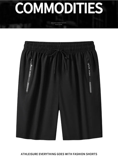 Men Plus Size Shorts Summer Pants Work Trousers Men Quick-drying Loose Fit Sports Fitness Sweatpants