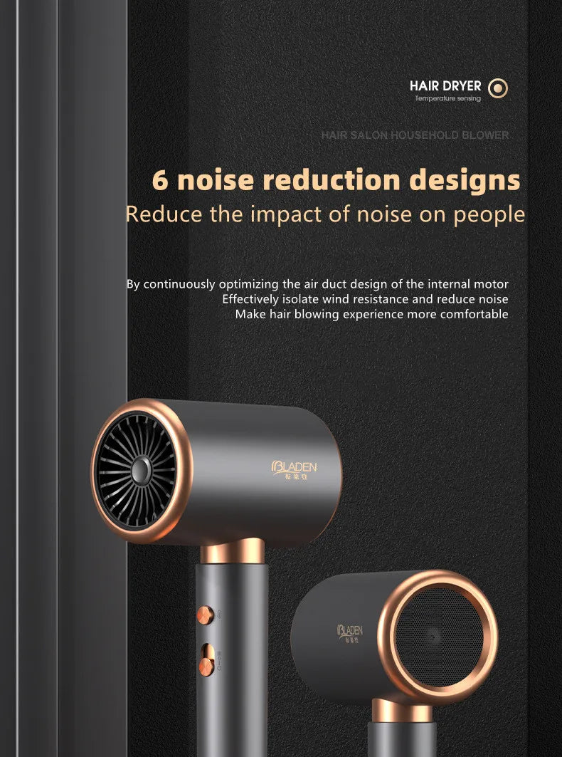 Hot Selling Professional Hair Dryer Negative Ion High Power Blue Light Foldable Electric Hair Dryer Salon Hair Tools Home