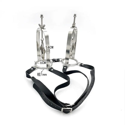 Breast Clips Undershirt Type New Butterfly Breast Clips Breast Chain Erotic Products Nipple Clamps Alternative Couple Sex BDSM