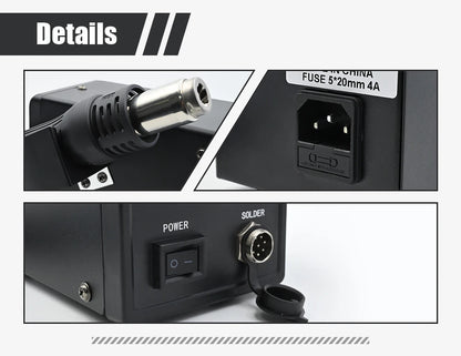 JCD Hot Air Gun 858D 700W BGA Rework Solder Station Soldering Heat Air Gun Station 220V / 110V For SMD SMT Welding Repair Tools