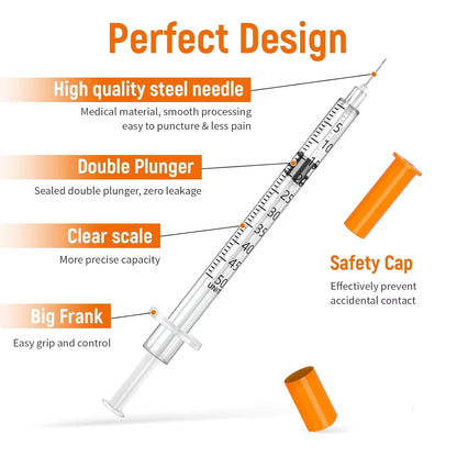 Individually Wrapped Manual Push Veterinary Plastic Syringes With Needles Disposable Style For Lab Pets Pigs And  Farm Livestock