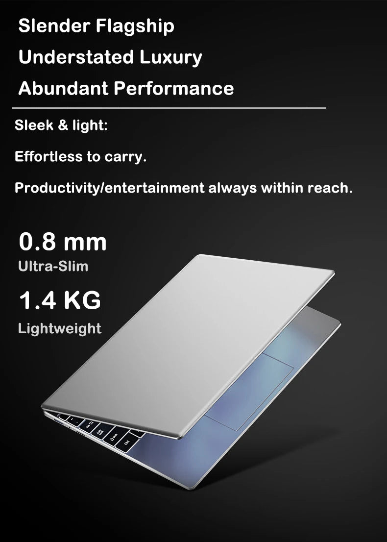 New 15.6" Laptop Intel Core I9-9880H 32GB RAM 2TB SSD Ultra Slim Gaming Laptop 1920*1080 Windows 11 Office Study Home Use