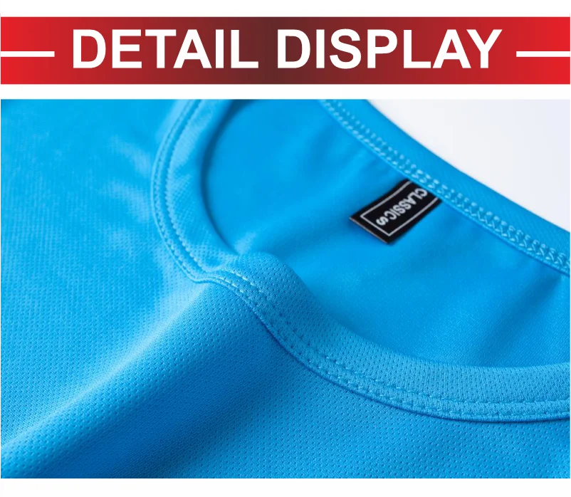 Summer Quick-drying T-shirt Custom Logo Breathable Sports Top Embroidery Personalized Logo Team Activity T-shirt Print Pattern