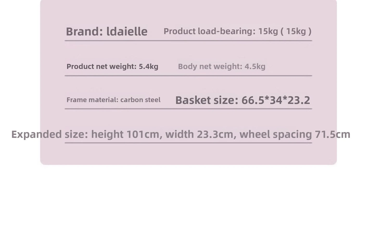 LDAIELLE High-end  Pet cart Small and light foldable Yorkshire outdoor travel