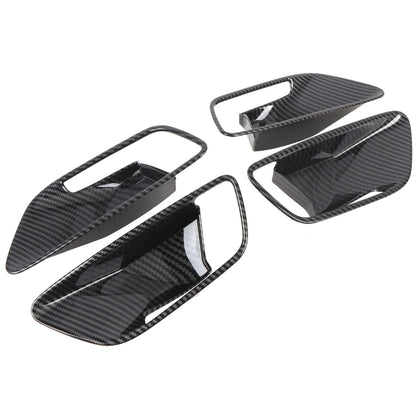 For Ford Puma 2019-2025 Car Inner Door Handle Cover Trim Decor Overlay ABS Carbon Fiber Style Interior Accessories 4PCS