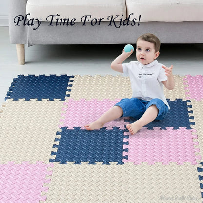 4-20Pcs Foam Baby Play Mat Puzzle Mat Kids Interlocking Exercise Tiles Rugs Floor Tiles Toy Non-slip Carpet Soft Carpet 30*1cm