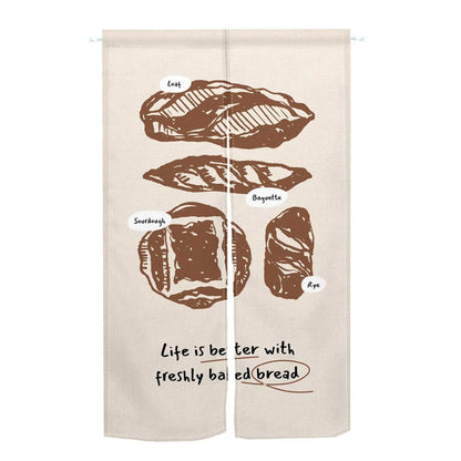 Custom Japanese Resturant Ramen Noren Curtain  Noodles Shop Kitchen Cloth Doorway Curtains Oil Smoke Proof Partition No Punching