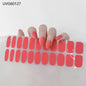 20/22Tips UV Semi cured Gel Nail Stickers Waterproof Long Lasting Full Gel Nail Wraps Press On Nail Decal DIY Manicure