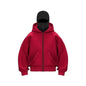 Men and Women Balaclava Y2K Gothic Harajuku Winter New Item Double Hooded Sweatshirt Men's Hooded Mask Zipper Sportswear