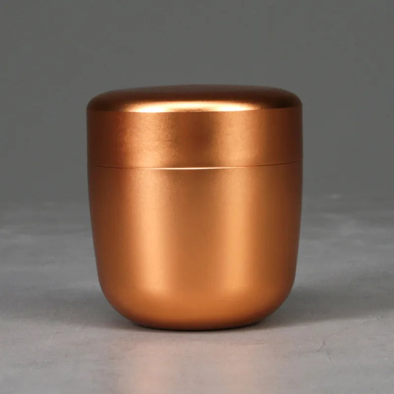 Hot Sale L8 Ashes Aluminum Alloy Capsule Mini Keepsake Iron Urn Funeral Casket Pet Urn Human pet memorials and gifts