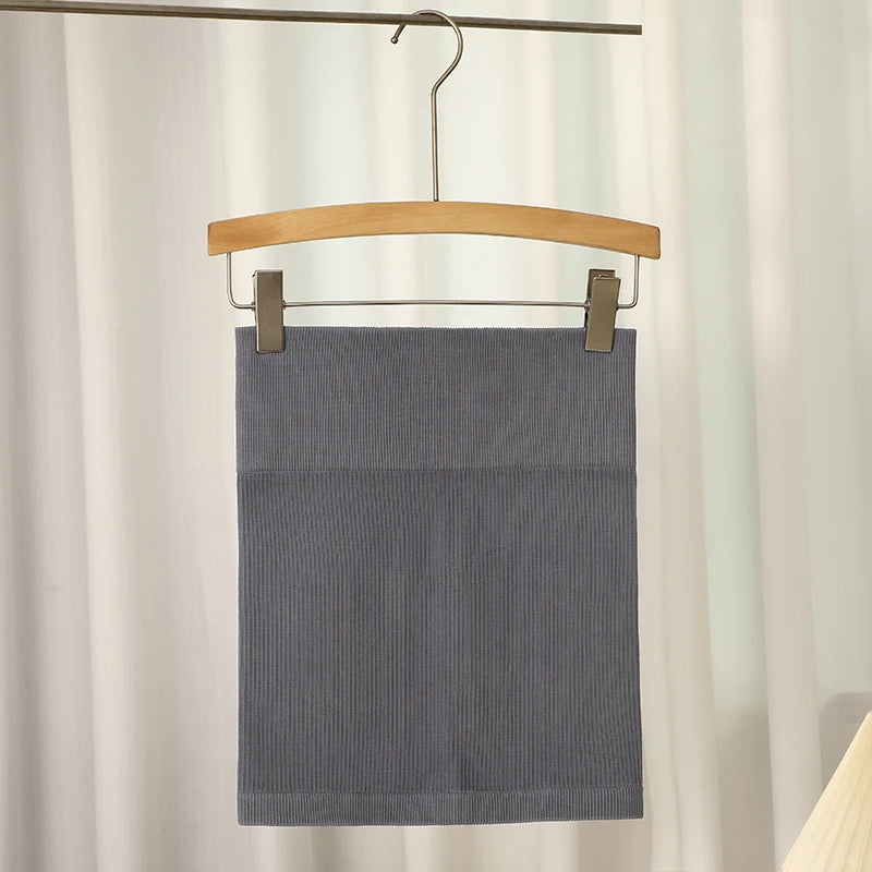 FINETOO Spring Summer New High Waist Elastic Business Women Mini Skirt Black Slimming Knitted Half Body Skirt Professional Work