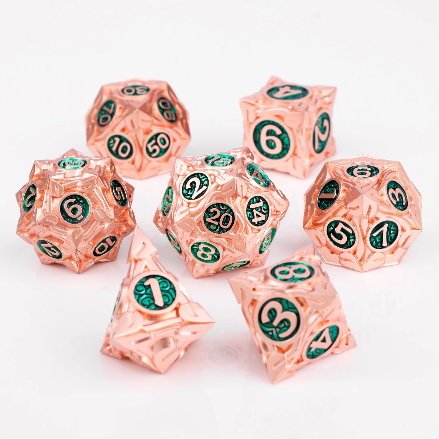 7pcs DND Metal Dice Set MTR Polyhedral Dice for Dungeons And Dragons Role Playing Games D&D Dice Set Dnd Gifts