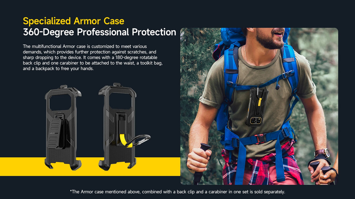 Ulefone Armor 27T 4G 10600mAh Rugged Phone Android 15 Smartphone 24GB +256GB  6.78"FHD+ 120Hz 64MP Night Vision Camera NFC