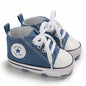 Print Star Sports Baby Canvas Classic Sneakers Newborn Baby Boys Girls First Walkers Shoes Infant Toddler Anti-slip Baby Shoes