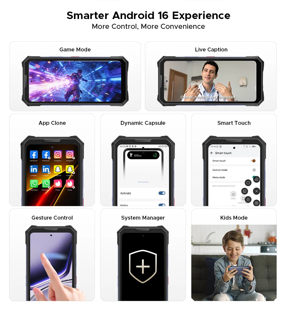 World Premiere DOOGEE S300 Plus Thermal 5G Rugged Phone Thermal Imaging 12GB 1TB 6.78'' Screen 11000mAh Android 16 Mobile Phone