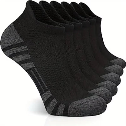 3 Pairs Ankle Athletic Running Socks Cushioned  Breathable Low Cut Sports Tab Socks For Men And Women