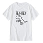 Summer Casual Men's T-shirt Top Quality Cotton Blend Cool Funny Dinosaur Design Printing O-neck For Men T-shirt Male Tee Shirts