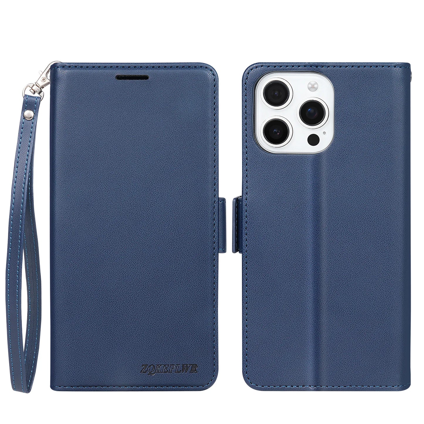 Wallet With Card Slot Bracket Magnetic Flip Leather Case For iPhone Air 17 Pro Max 16e 16 15 Plus 14 13 Mini Shockproof Card Bag
